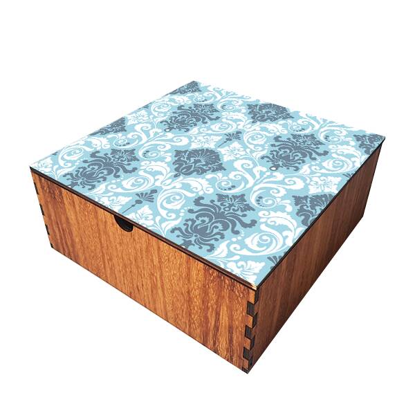 Caja de Te - Barroco Azul