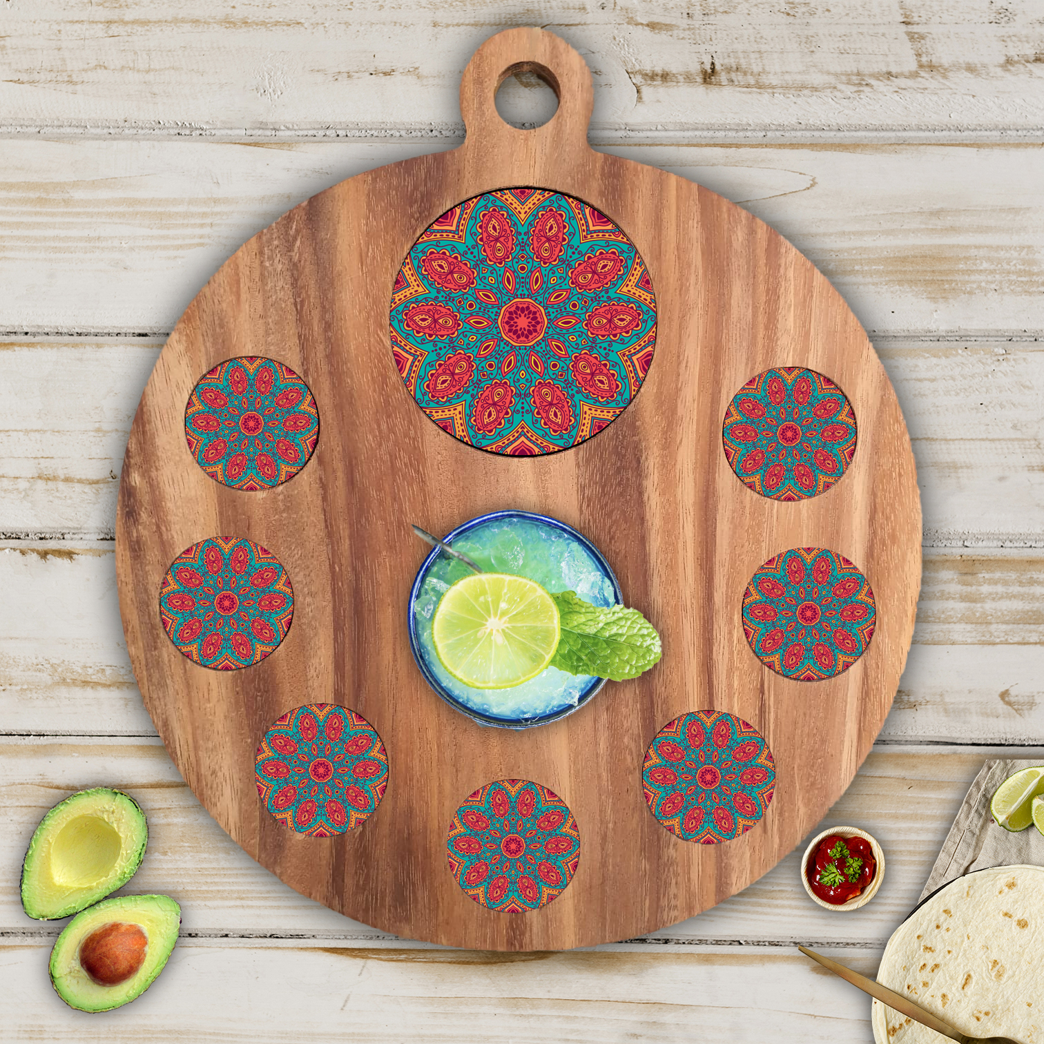 TEQUILEROS MANDALA NARANJA