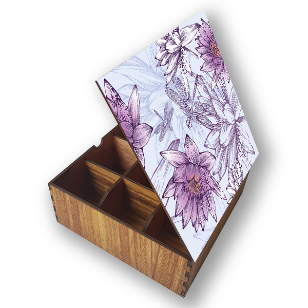 Caja de Te - Peonias