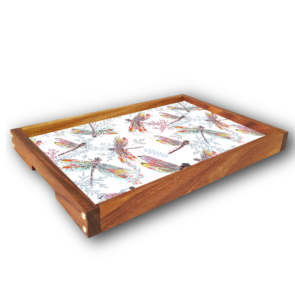 Charola de Servicio - Libélulas