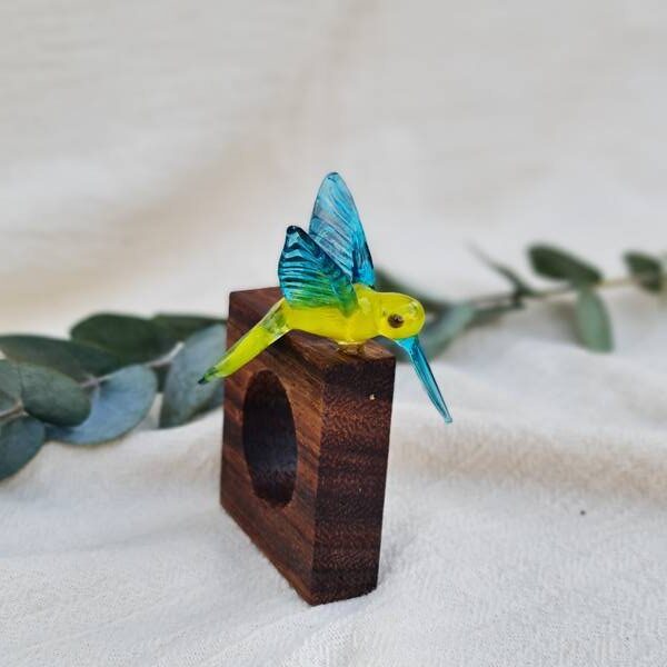 Aro para Servilleta de Tela - Colibri Amarillo