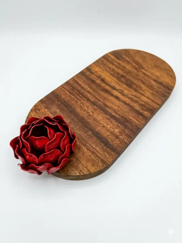 Tabla Flor Roja